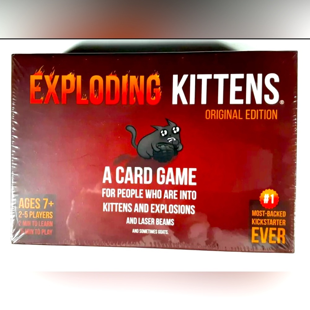 Exploding Kittens Original Edition Card Game Ages 7+ Party Game Family Fun